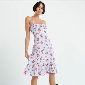 Aritzia strapless Brinley Dress